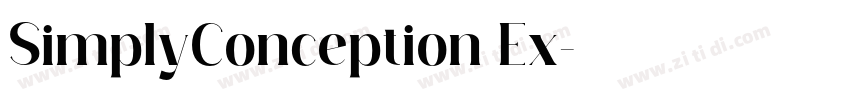 SimplyConception Ex字体转换